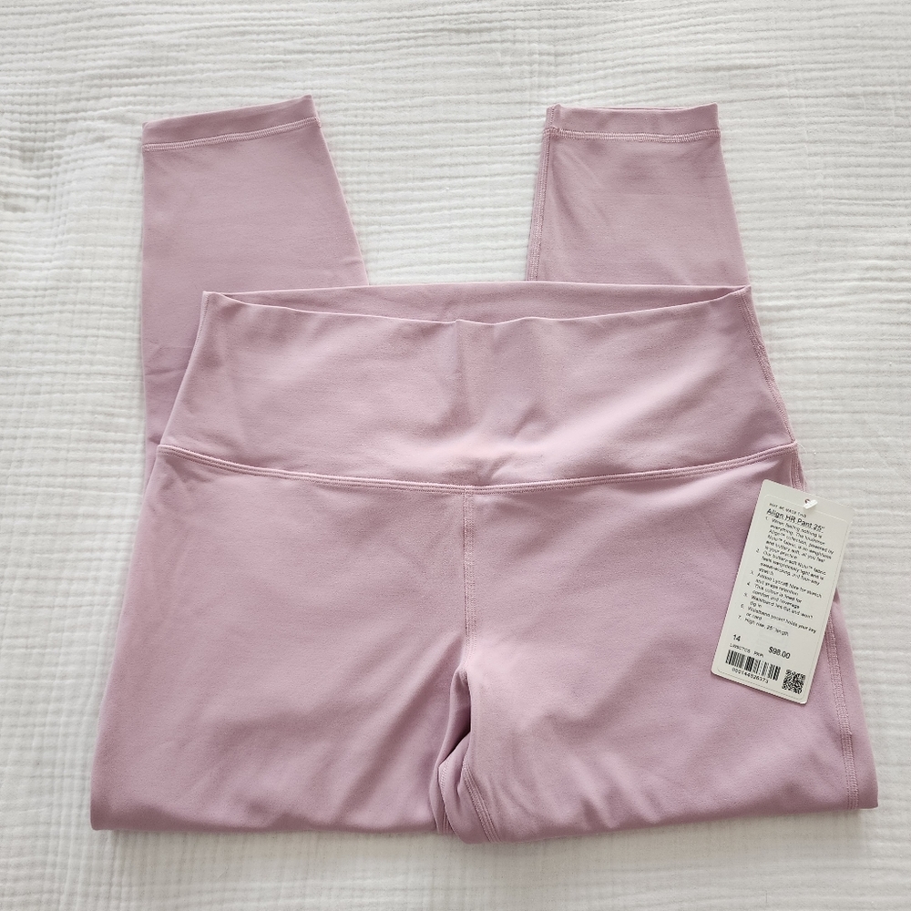 Lululemon Pink Peony Align Leggings  NWT - Picture 5 of 8
